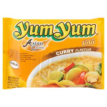 Foto van Yum yum instant noedels met kerriesmaak 60g bij jumbo