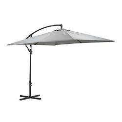 Foto van Garden impressions corfu parasol 250x250 - donker grijs - licht grijs