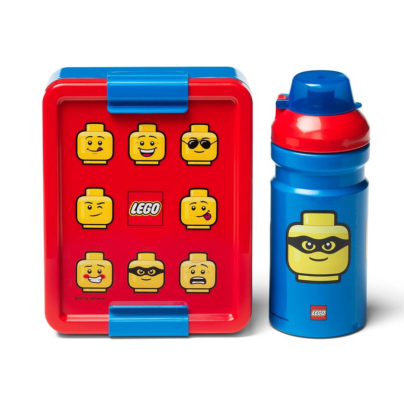 Foto van Lego lunchset iconic 2-delig rood/blauw