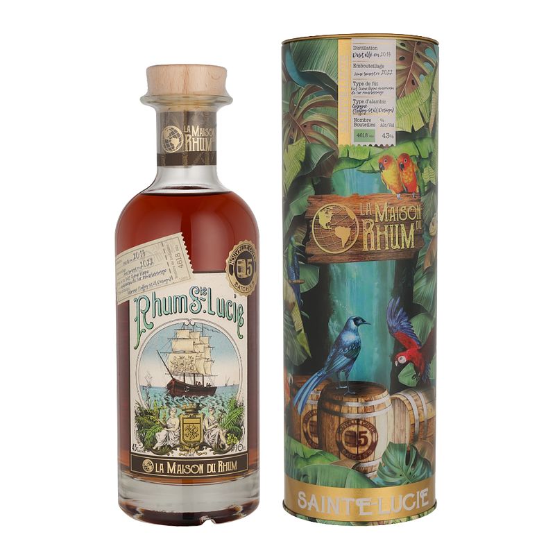 Foto van La maison du rhum st. lucia 2013 batch 5 70cl rum + giftbox