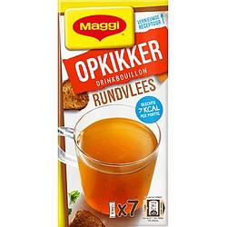 Foto van Maggi opkikker drinkbouillon rundvlees 7 x 3, 3g bij jumbo