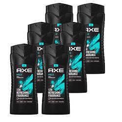 Foto van Axe 3-in-1 douchegel, facewash & shampoo - apollo - 6 x 400 ml - voordeelverpakking