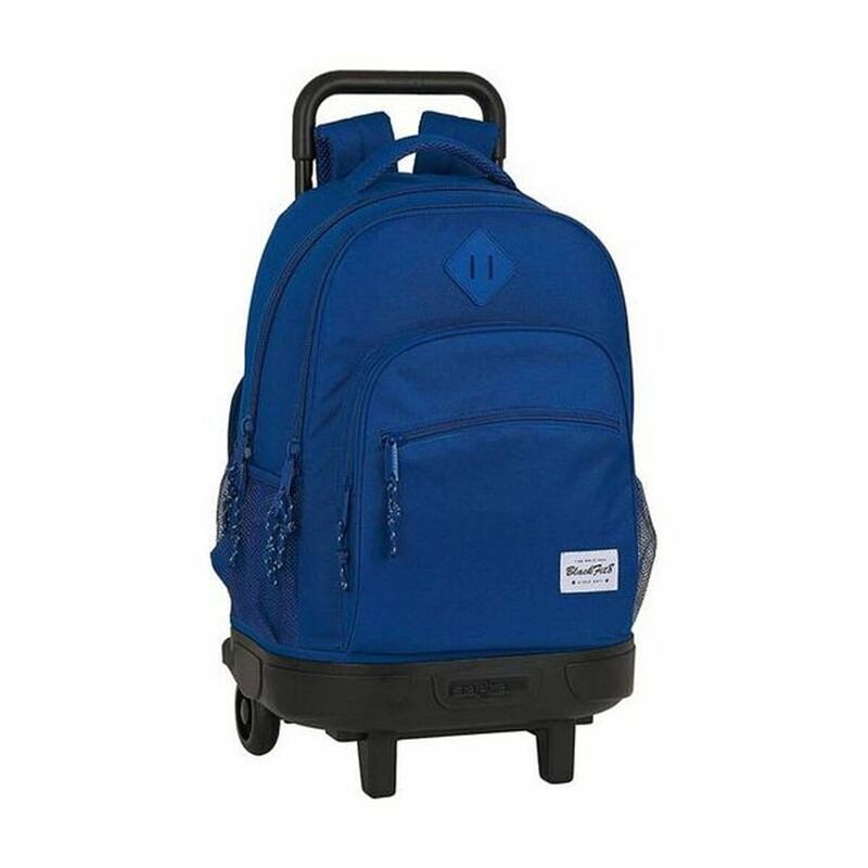 Foto van Schoolrugzak met wielen compact blackfit8 oxford donkerblauw 33 x 45 x 22 cm