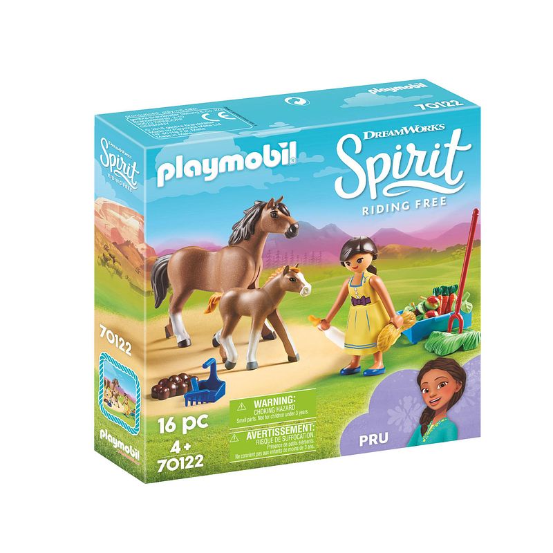 Foto van Playmobil spirit pru met paard en veulen 70122