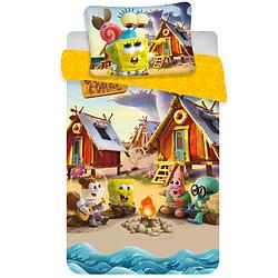 Foto van Spongebob baby dekbedovertrek camp coral - 100 x 135 cm - katoen