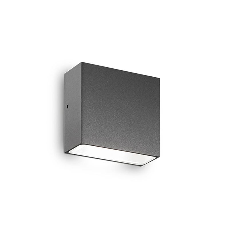 Foto van Moderne wandlamp - ideal lux tetris-1 - grijs - aluminium - g9 - 10x4x9 cm