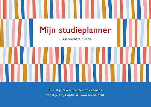 Foto van Mijn studieplanner - balkjes - paperback (9789044764826)