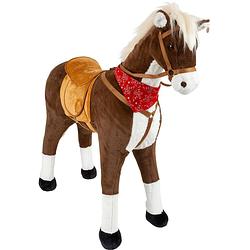 Foto van Small foot rijpaard horse xl junior pluche 100 cm bruin