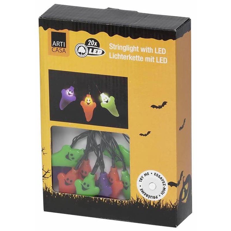 Foto van Arti casa halloween led lichtsnoer met 20 spookjes