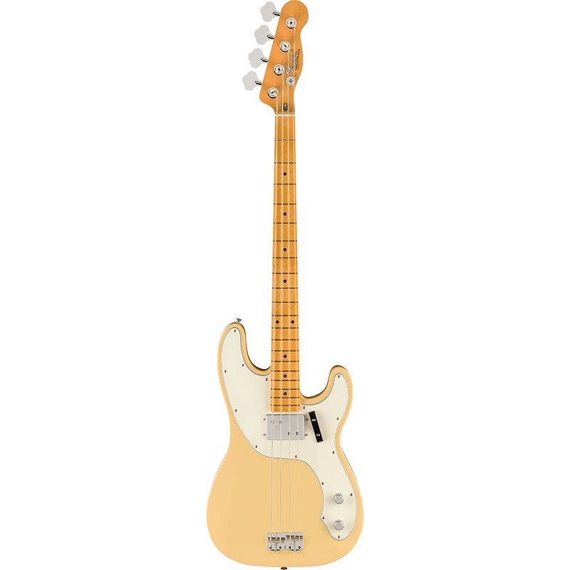 Foto van Fender vintera ii 70s telecaster bass mn vintage white elektrische basgitaar met gigbag