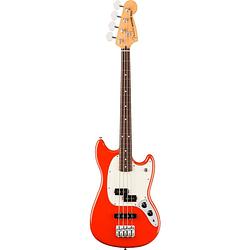 Foto van Fender player ii mustang bass pj rw coral red elektrische basgitaar