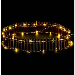 Foto van Feeric lights and christmas kerstdorp hek omheining - met licht - 72cm - kerstdorpen