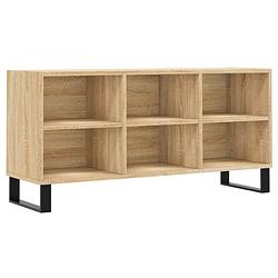 Foto van The living store tv-meubel - sonoma eiken - 103.5 x 30 x 50 cm - voldoende opbergruimte