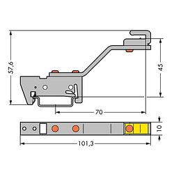 Foto van Wago 790-301 verzamelrailhouder 10 stuk(s)