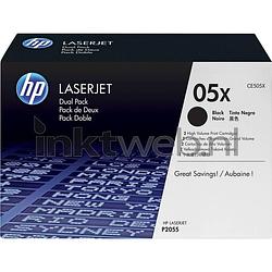 Foto van Hp ce505x hc zwart toner