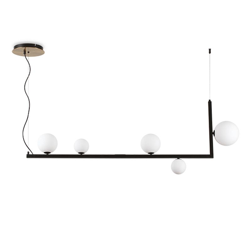 Foto van Ideal lux - birds - hanglamp - metaal - g9 - zwart