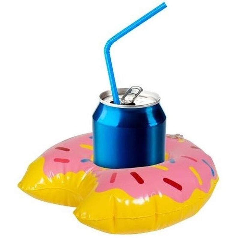 Foto van Opblaasbare drankhouder donut 34 cm