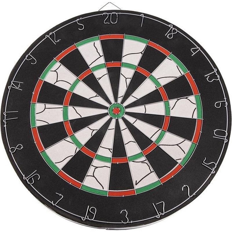 Foto van Sportx dartbord flocked met 6 darts