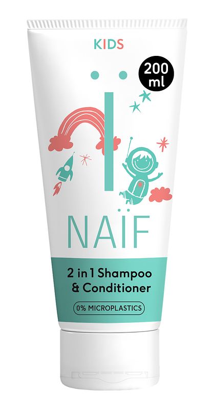 Foto van Naif kids 2-in-1 shampoo & conditioner