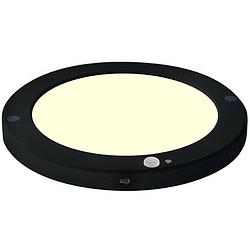 Foto van Led plafondlamp met bewegingssensor + dag en nacht sensor - 18w - warm wit 3000k - 360° zichthoek - opbouw/inbouw - rond