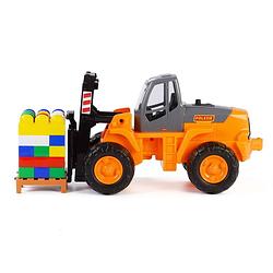 Foto van Polesie wader heftruck constructie set 49x22x23 cm oranje 1450574