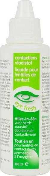 Foto van Eye fresh lenzenvloeistof alles-in-1 hard mini 100ml