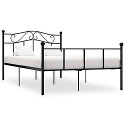 Foto van Vidaxl bedframe metaal zwart 120x200 cm