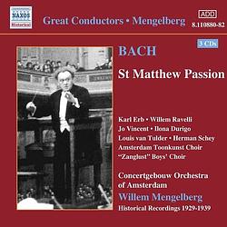 Foto van J.s. bach: st. matthew passion (1939) - cd (0636943188026)