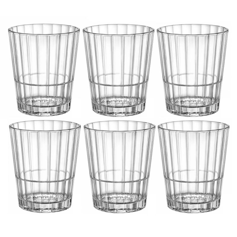 Foto van Bormioli cocktailglazen / whiskey glazen / waterglazen oxford - 370 ml - 6 stuks