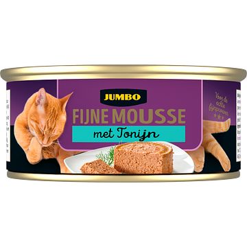 Foto van Jumbo fijne mousse met tonijn natvoer 85g