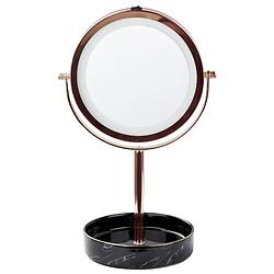 Foto van Beliani savoie - make-up spiegel-roségoud-ijzer, keramiek, glas