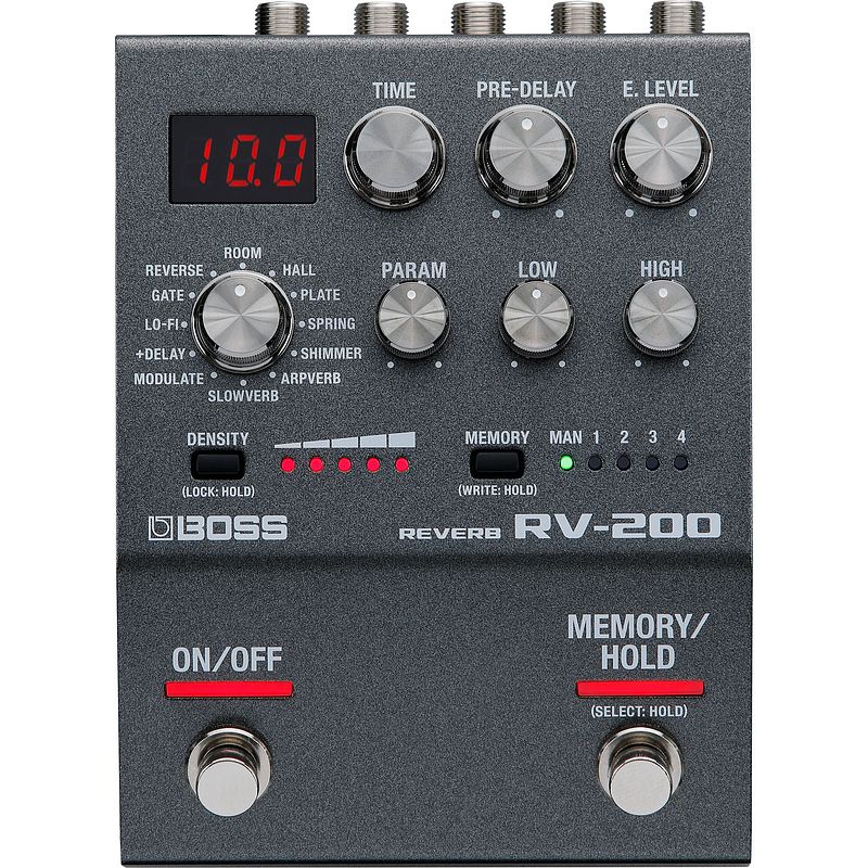 Foto van Boss rv-200 reverb effectpedaal