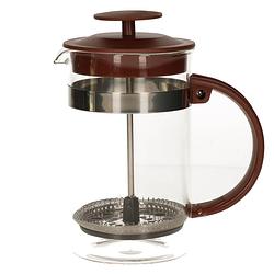Foto van Cafetiere french press koffiezetter bamboe 600 ml - cafetiere