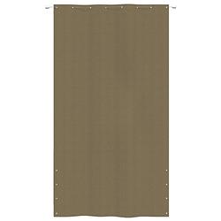 Foto van The living store balkonscherm oxford stof - 160 x 240 cm - waterbestendig - taupe