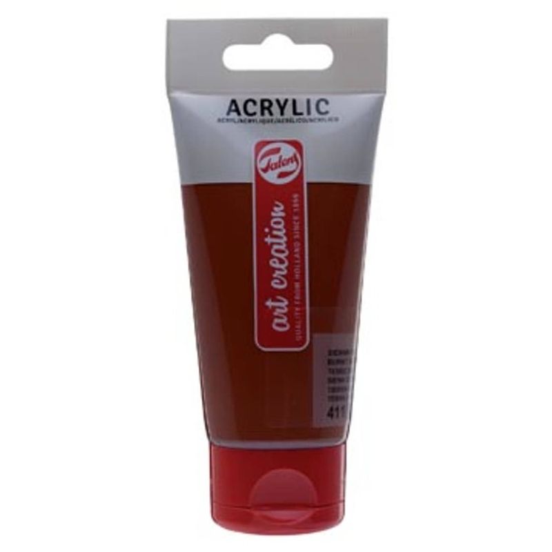 Foto van Talens art creation acrylverf tube van 75 ml, sienna gebrand