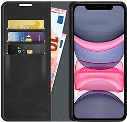 Foto van Just in case wallet magnetic apple iphone 11 book case zwart