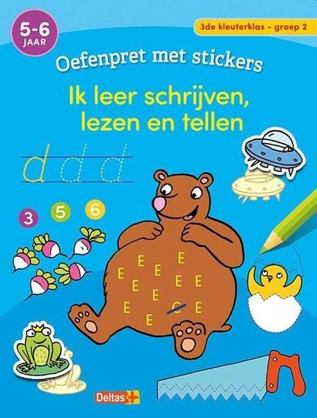 Foto van Oefenpret met stickers - ik leer schrijven, lezen en tellen