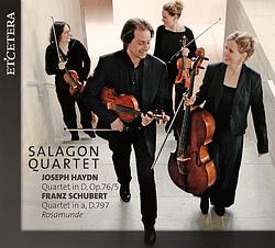 Foto van String quartets in d op.76/5 & in a d.797 rosamund - cd (8711801014746)