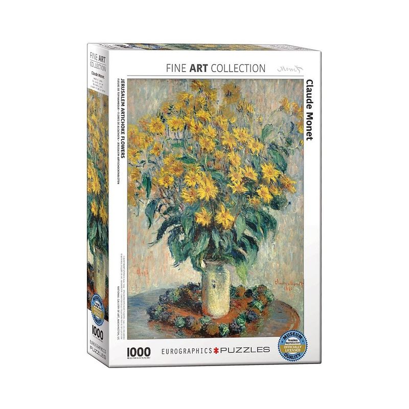 Foto van Eurographics jerusalem artichoke flowers - claude monet (1000)