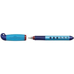 Foto van Schoolvulpen faber castell scribolino rh blauw