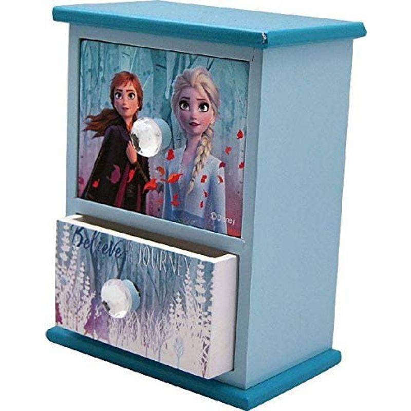 Foto van Kids licensing sieradenkistje frozen ii meisje 14,5 cm blauw