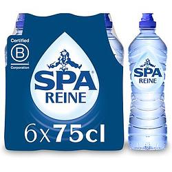 Foto van Spa reine natuurlijk mineraalwater 6 x 750 ml sportdop bij jumbo