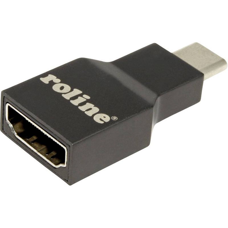 Foto van Roline 12.03.3224 adapter [1x usb-c stekker - 1x hdmi-bus] grijs