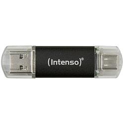 Foto van Intenso twist line usb-stick 32 gb usb-a, usb-c, usb 3.2 gen 1 antraciet 3539480