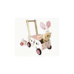 Foto van I'sm toy loop/duwwagen konijn - roze