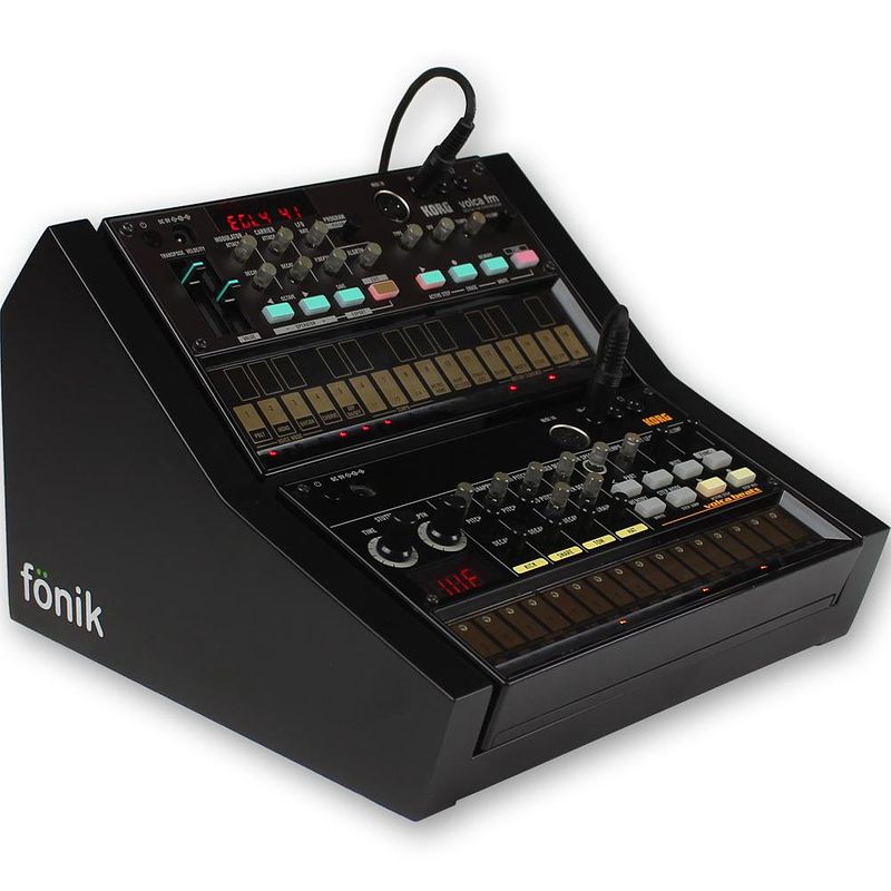 Foto van Fonik audio innovations zwart voor 2x korg volca