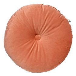 Foto van Dutch decor olly - sierkussen rond velvet muted clay 40 cm - roze - roze