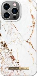 Foto van Ideal of sweden carrara gold apple iphone 14 pro max back cover