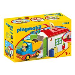 Foto van Playmobil 1.2.3 werkman met sorteer-garage 70184