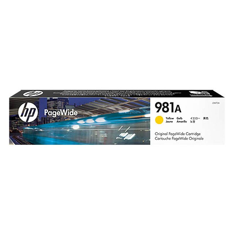 Foto van J3m70a hp 981a pw color ink yellow st